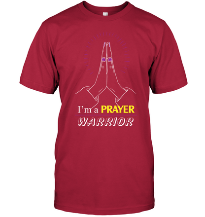 I Am A Prayer Warrior Shirt Unisex Short Sleeve Classic Tee Deep Red