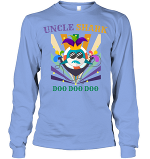 Uncle Shark Doo Doo Doo Happy Mardi Gars Family ShirtUnisex Long Sleeve Classic Tee