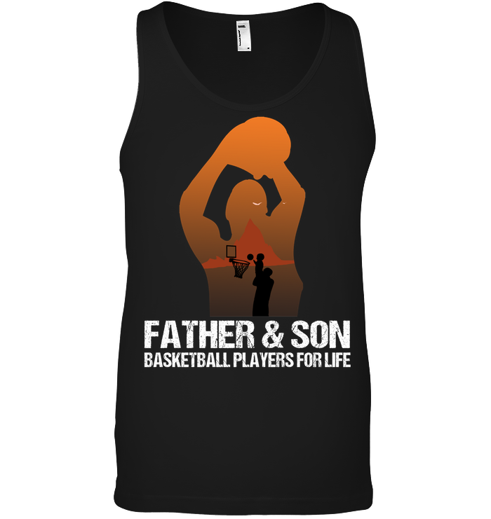 Father And Son Basketball Players For Life Family ShirtCanvas Unisex Ringspun Tank