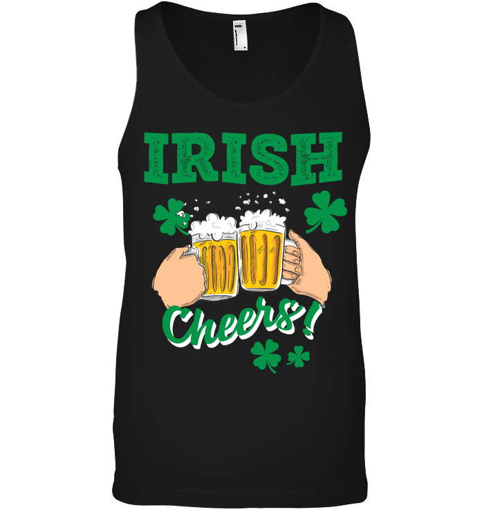 Irish Cheers Saint Patricks Day ShirtCanvas Unisex Ringspun Tank