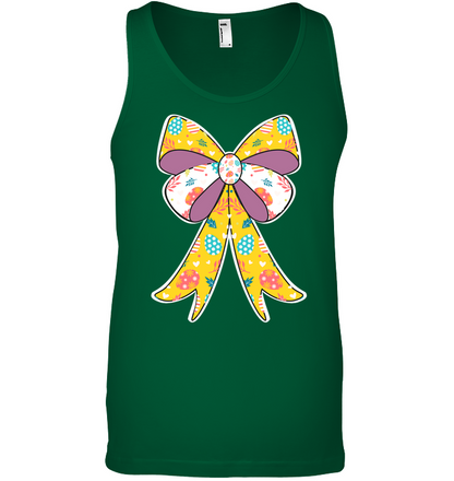 Easter Day Ribbon Shirt Canvas Unisex Ringspun Tank Kelly Green