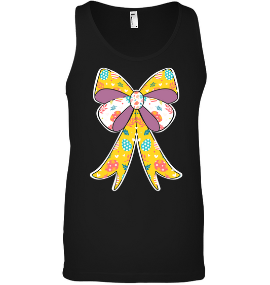 Easter Day Ribbon Shirt Canvas Unisex Ringspun Tank Black