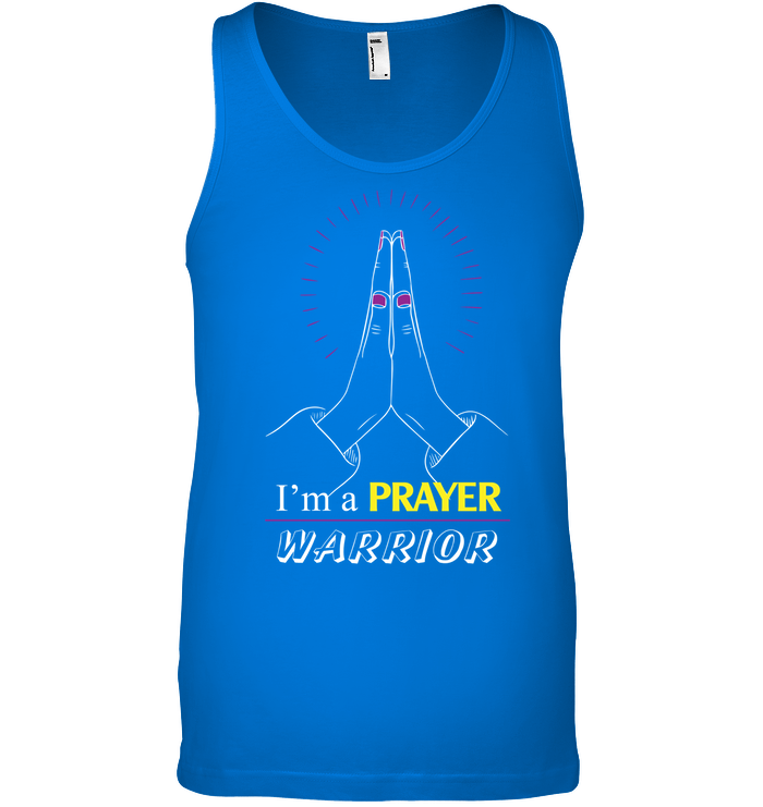 I Am A Prayer Warrior Shirt Canvas Unisex Ringspun Tank True Royal
