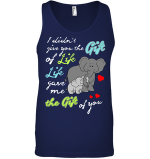 I Didn't Give You The Gift Of Life Life Gave Me The Gift Of You Elephants ShirtCanvas Unisex Ringspun Tank
