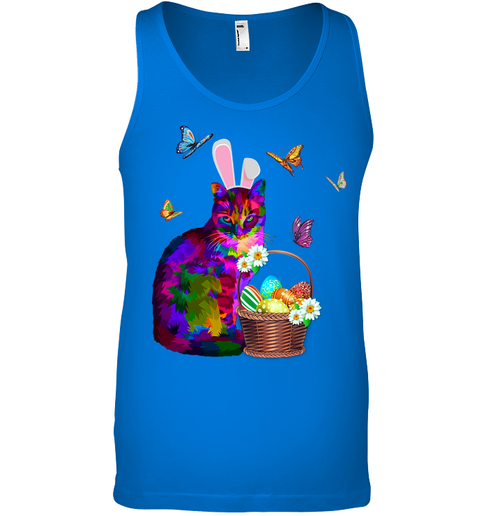 Cat Costume Bunnie Easter Day Shirt Canvas Unisex Ringspun Tank True Royal