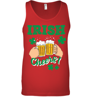 Irish Cheers Saint Patricks Day ShirtCanvas Unisex Ringspun Tank