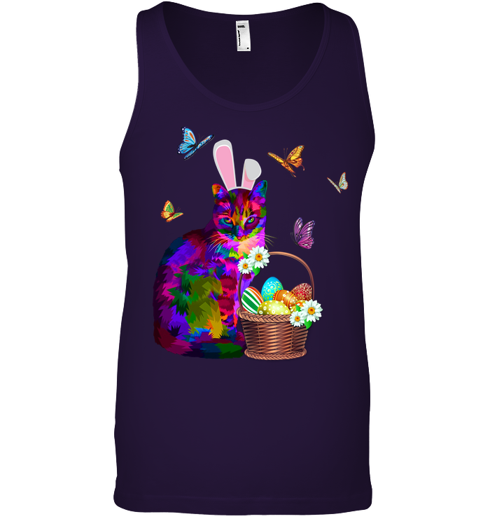 Cat Costume Bunnie Easter Day Shirt Canvas Unisex Ringspun Tank Team Purple 2XL
