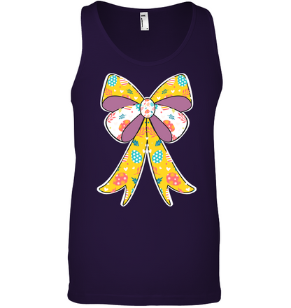 Easter Day Ribbon Shirt Canvas Unisex Ringspun Tank Team Purple 2XL