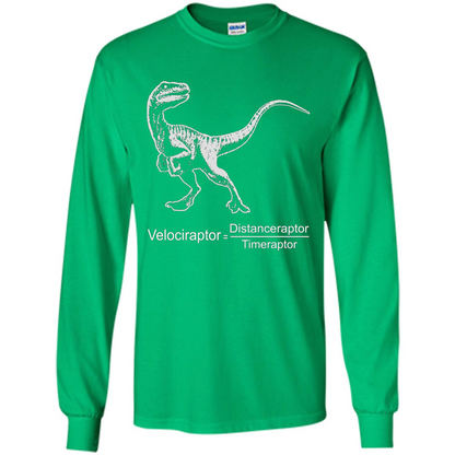 Velociraptor Distanceraptor Timeraptor T-shirt Irish Green