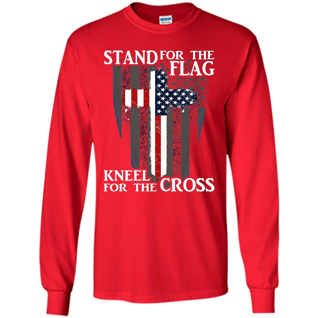 Stand For The Flag Kneel For The Cross T-Shirt Red
