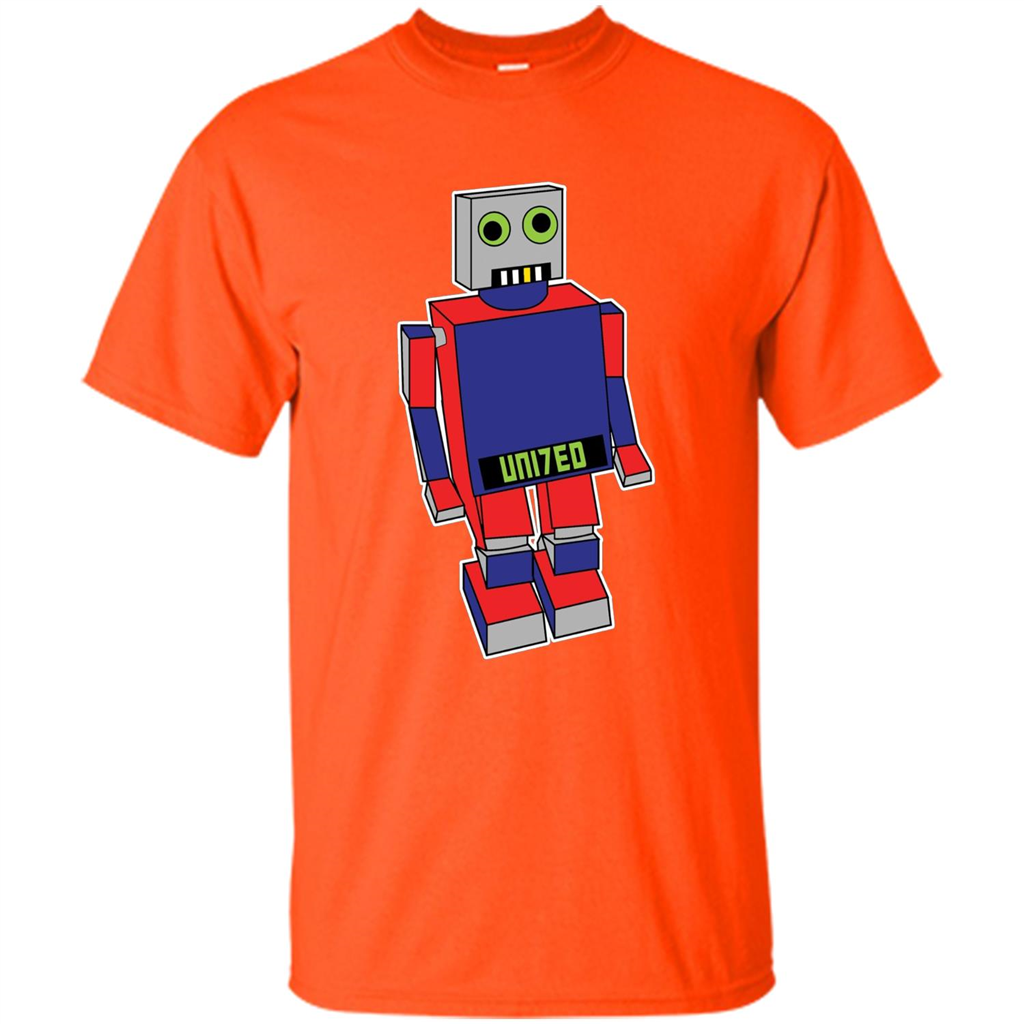 Robot T-shirt Gift for Kids Orange