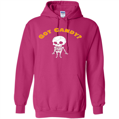 Cute Skeleton Asking For Candy Halloween T-shirt Heliconia