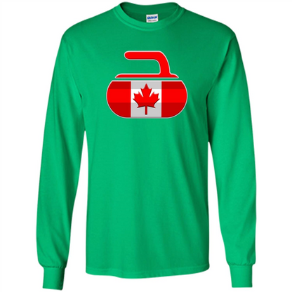 Canadian Curling Flag T-shirt Irish Green