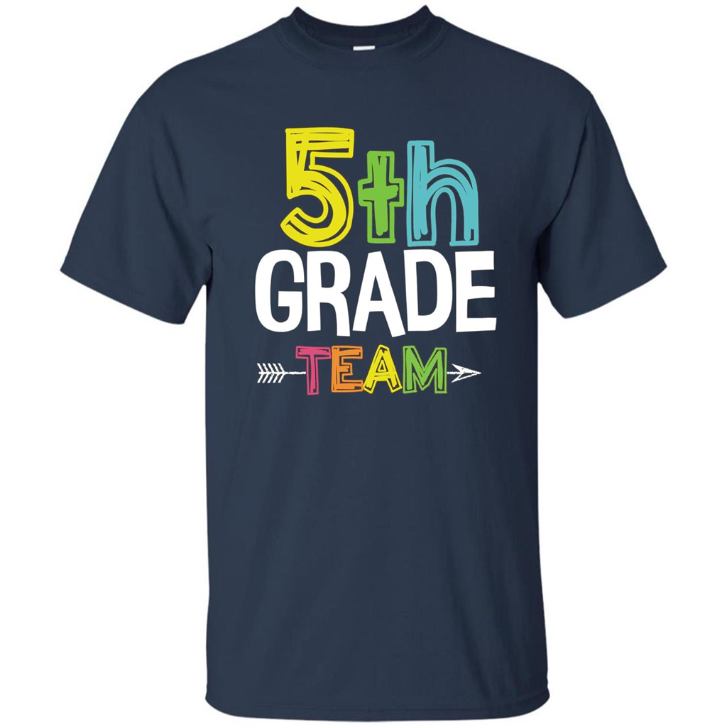 Back To School T-shirt Team Fifth Grade Teacher Navy