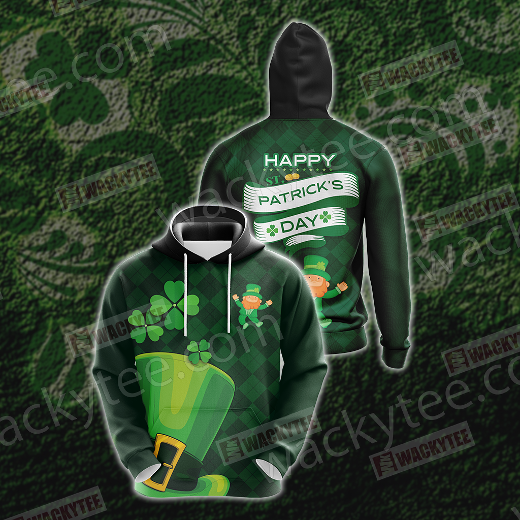 Happy Saint Patrick's Day Unisex 3D Hoodie