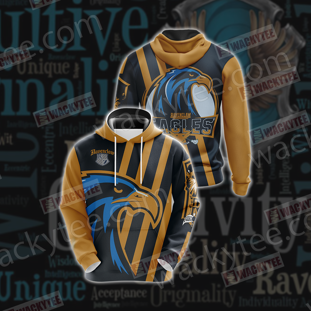 Ravenclaw Eagles Quidditch Team Harry Potter Unisex 3D Hoodie