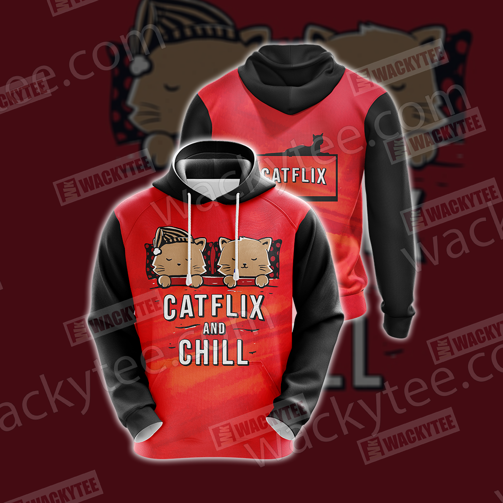 Catflix And Chill 3D Hoodie