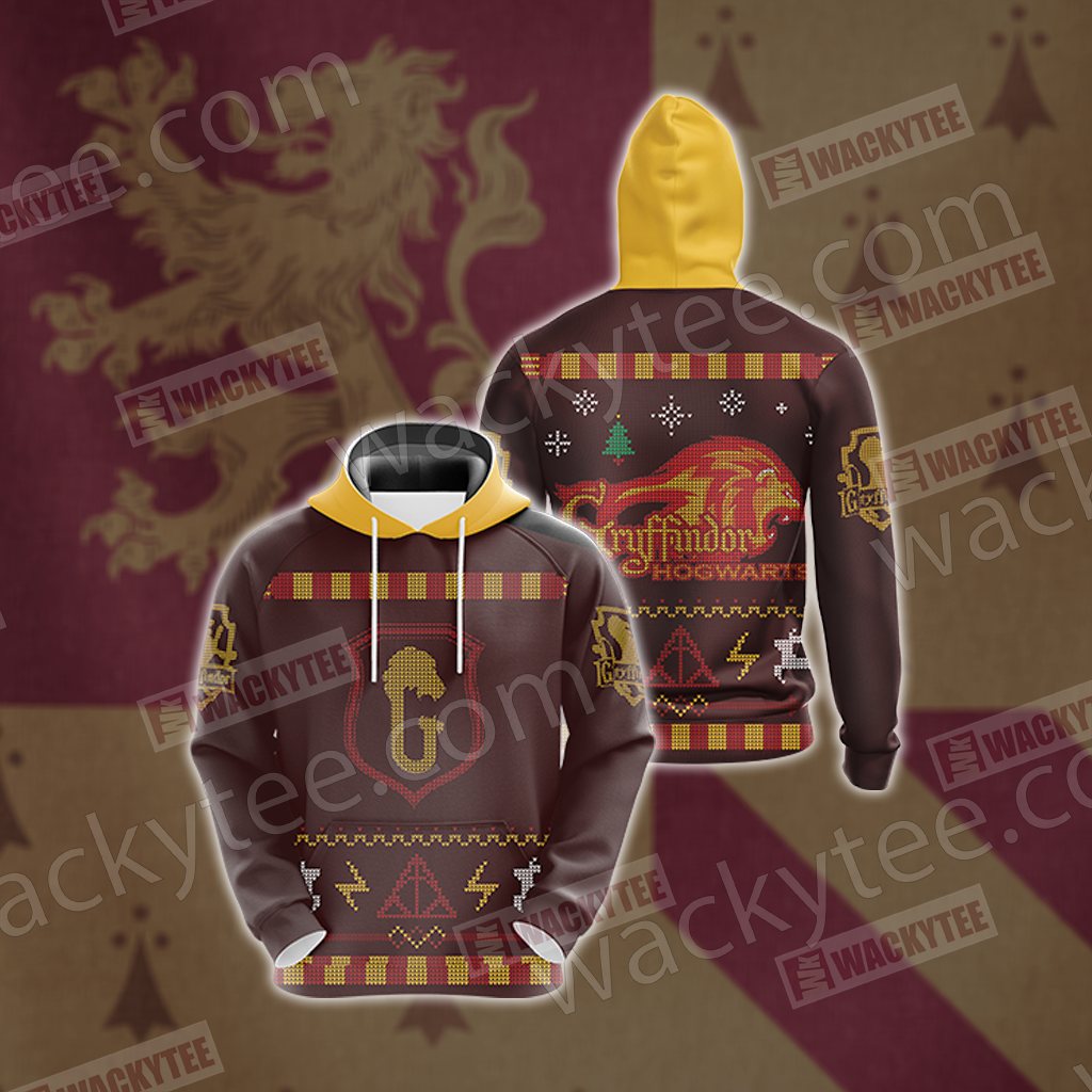 Harry Potter - Brave Like A Gryffindor Winter Style 3D Hoodie
