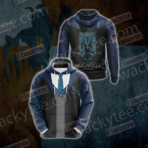 Harry Potter Hogwarts Uniform Ravenclaw House Unisex 3D Hoodie