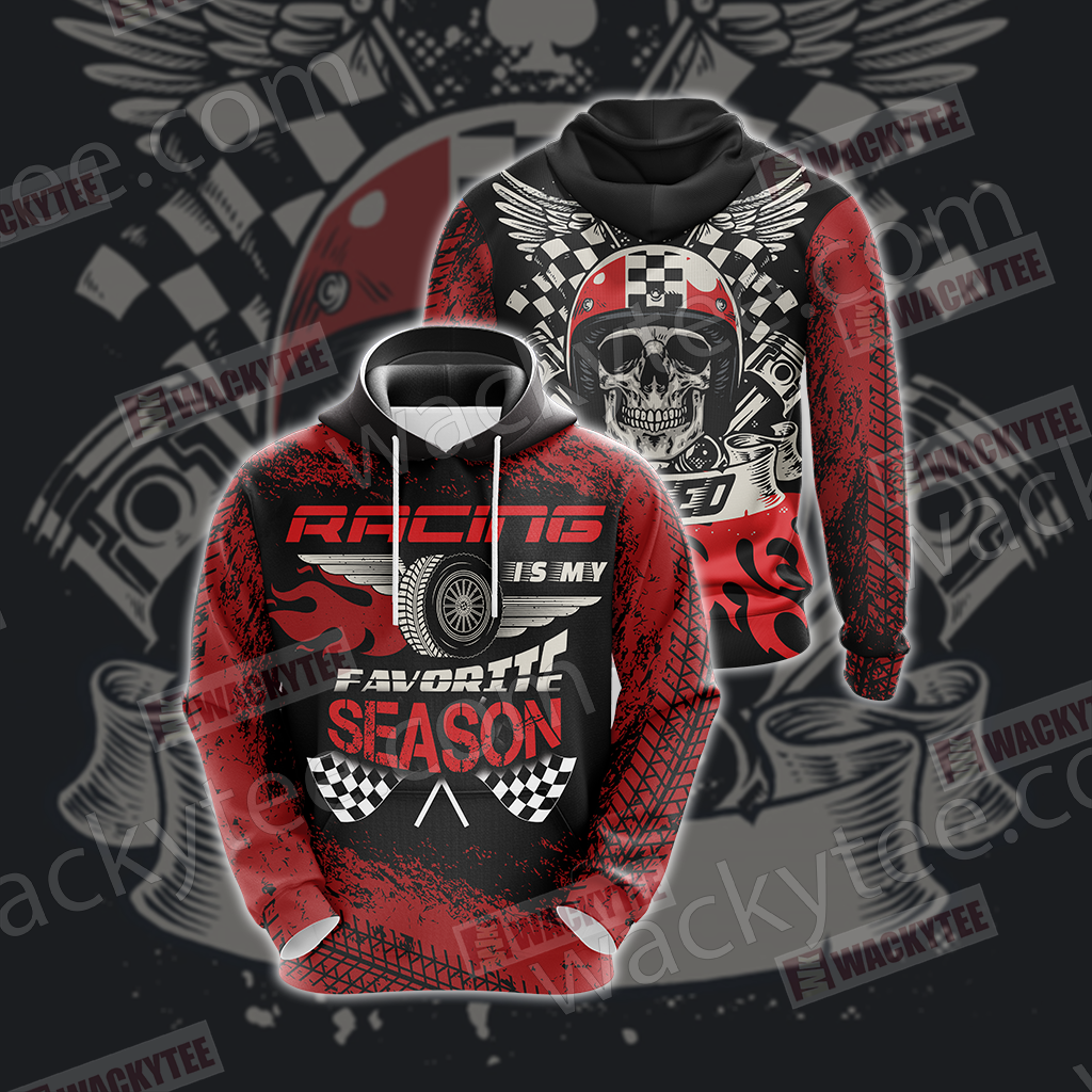 Racing Is My Favorite Season Speed Unisex 3D Hoodie