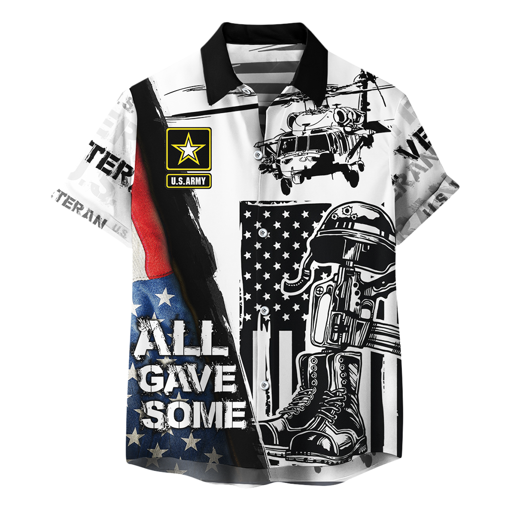 US Army Veteran T-shirt Zip Hoodie Hawaiian shirt