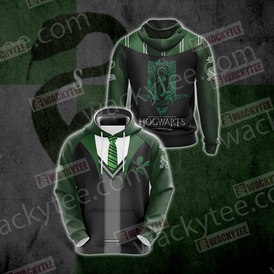 Harry Potter Hogwarts Uniform Slytherin House Unisex 3D Hoodie