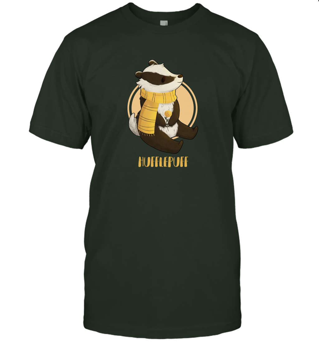Badgers Hufflepuff House HP T-Shirt T-Shirt Maroon