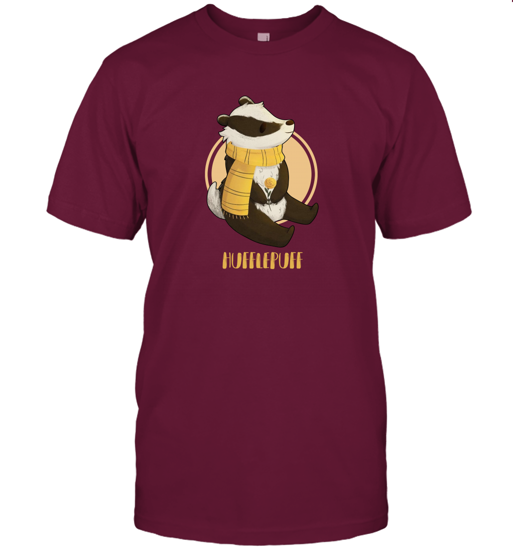 Badgers Hufflepuff House HP T-Shirt T-Shirt Dark Chocolate