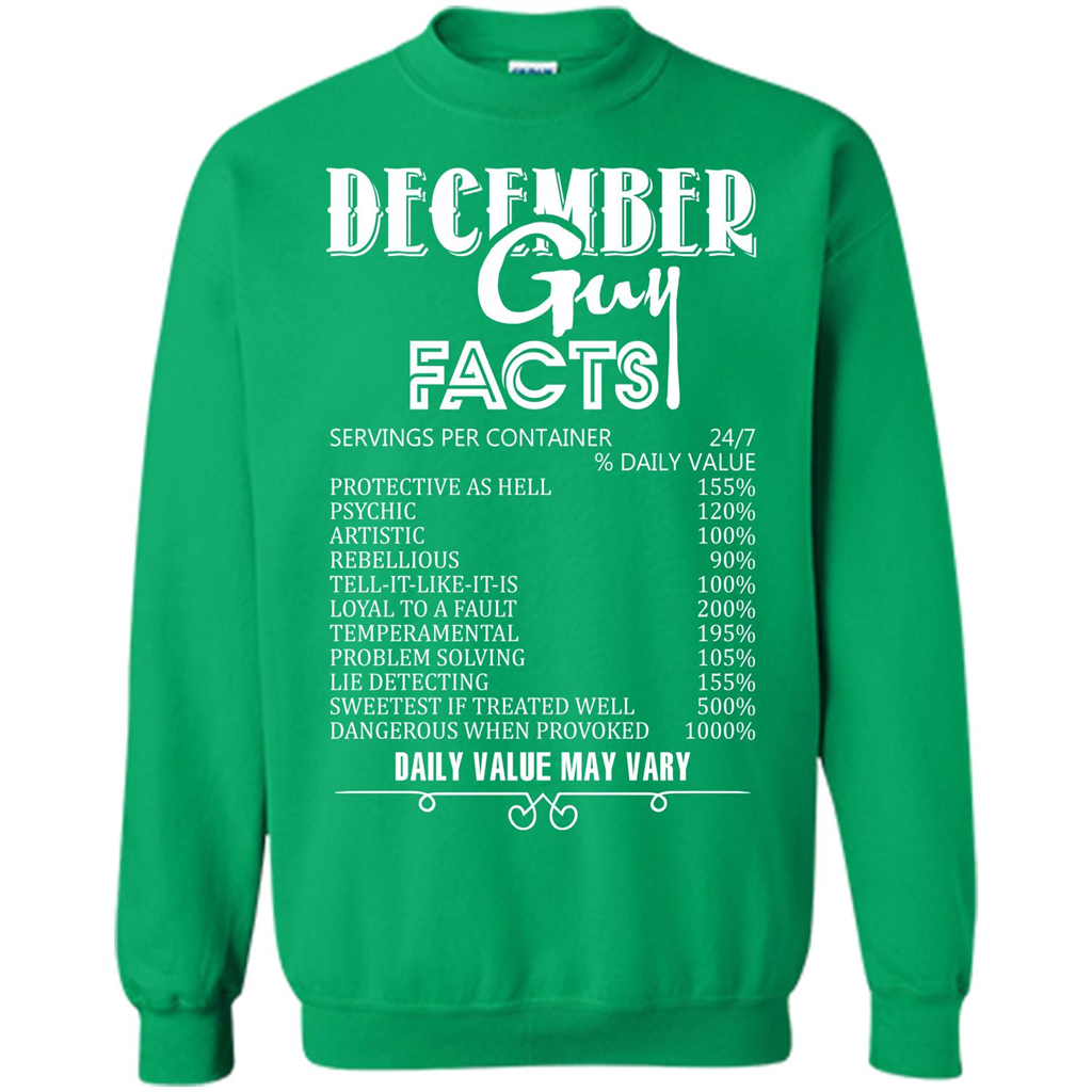 December Guy Facts T-shirt Irish Green