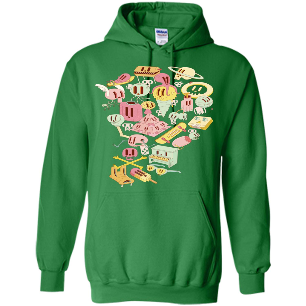 Day Of The Dead T-shirt Irish Green