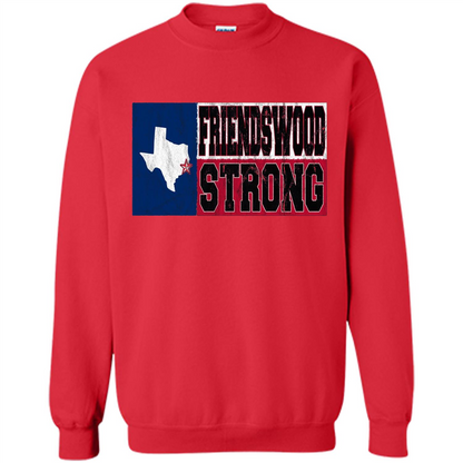 Friendswood Strong - Texas Flag - Friendswood Pride T-shirt Red