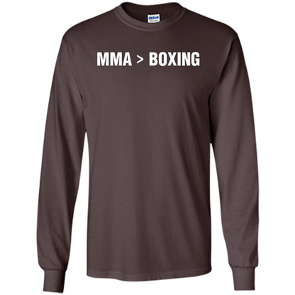 MMA Is Better Than Boxing T-shirt Dark Chocolate
