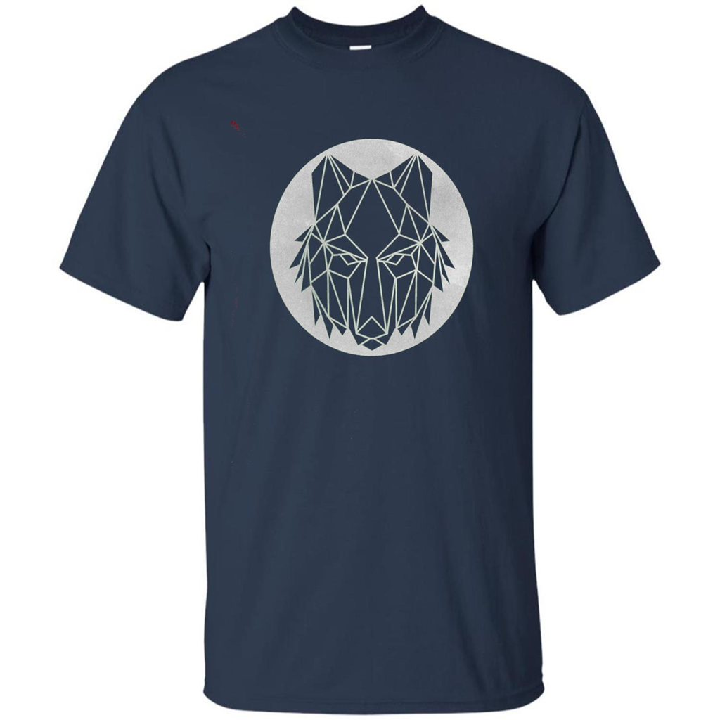 Geometric Wolf T-shirt Navy