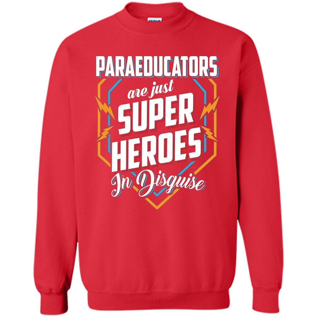 Paraeducators Are Super Heroes In Disguise T-shirt Red