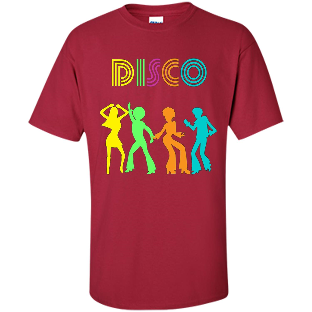 Disco Dancers Dancing Design T-shirt Cardinal