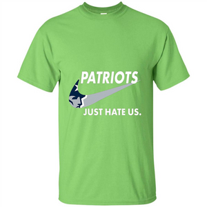 American Football T-shirt Patriots Just Hate Us T-shirt