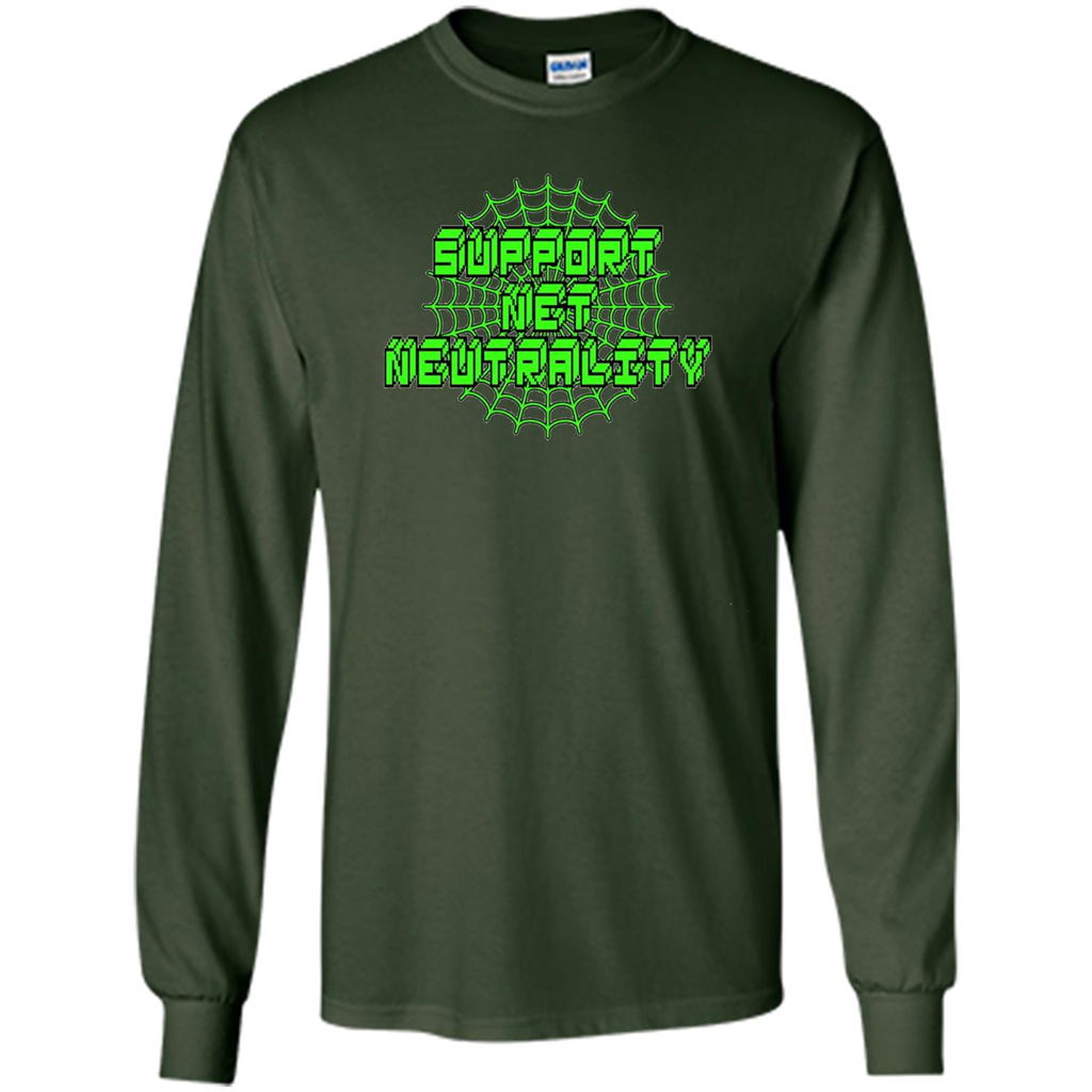 Support Net Neutrality T-shirt Forest Green