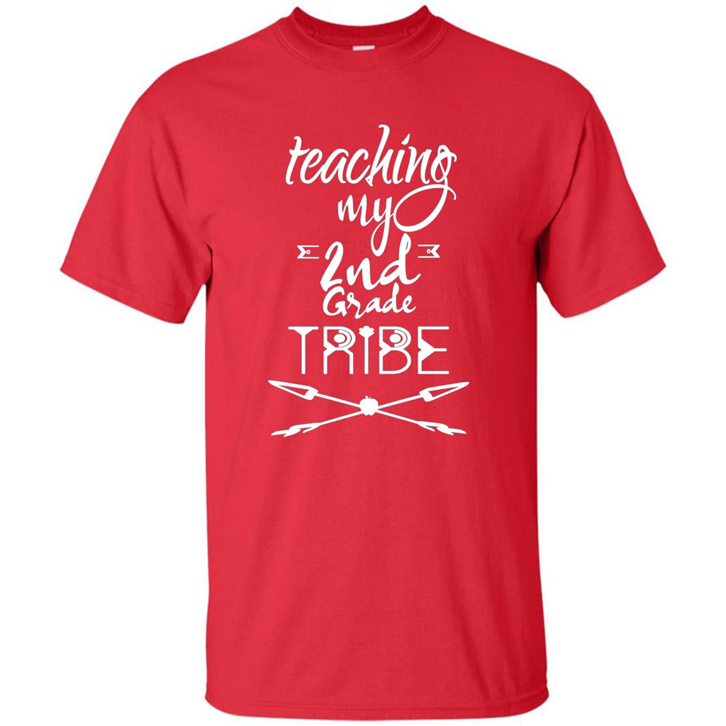 Back To School T-shirt Teaching My Second Grade Tribe Red