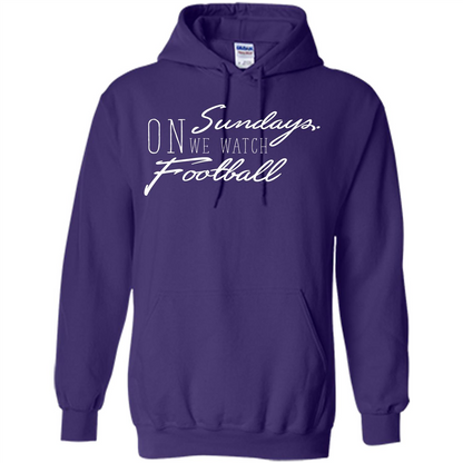 On Sundays We Watch Football T-shirt Purple