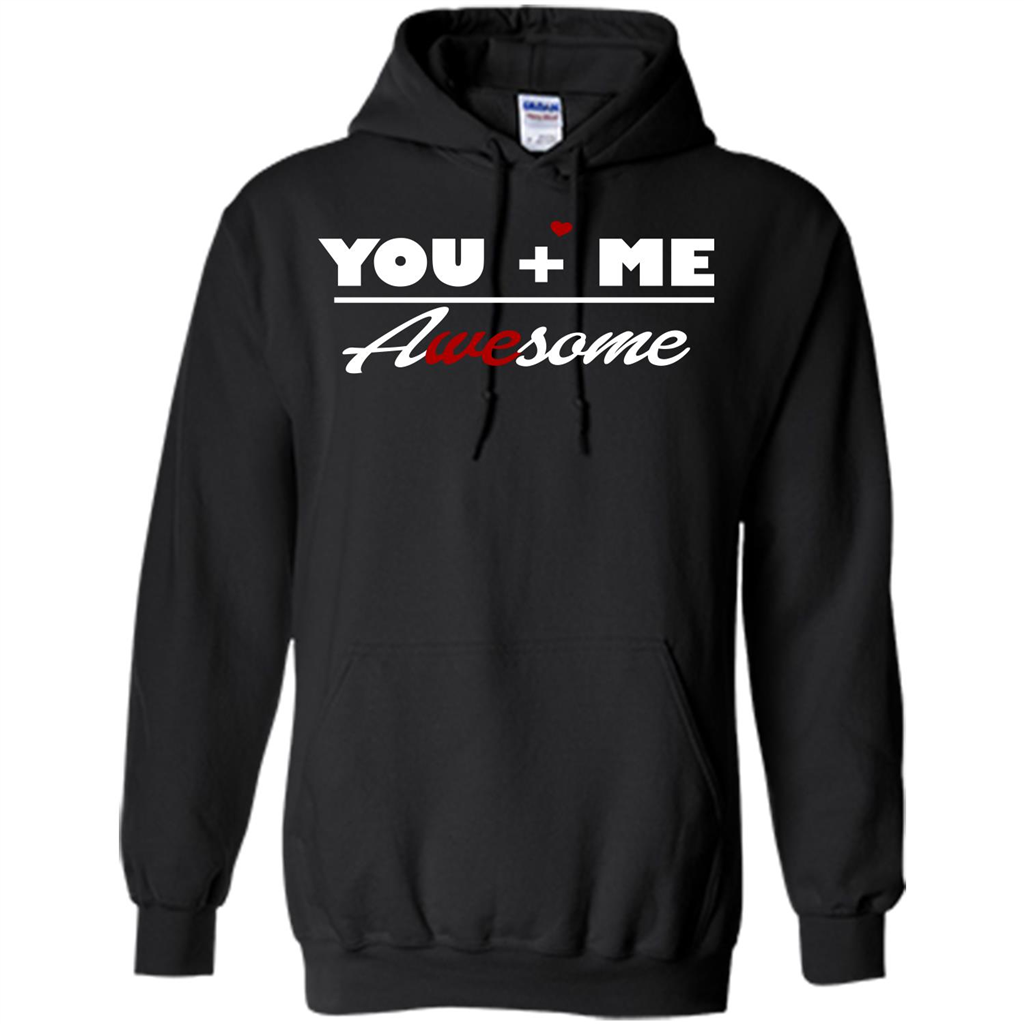 Love T-shirt You and Me Awesome Black