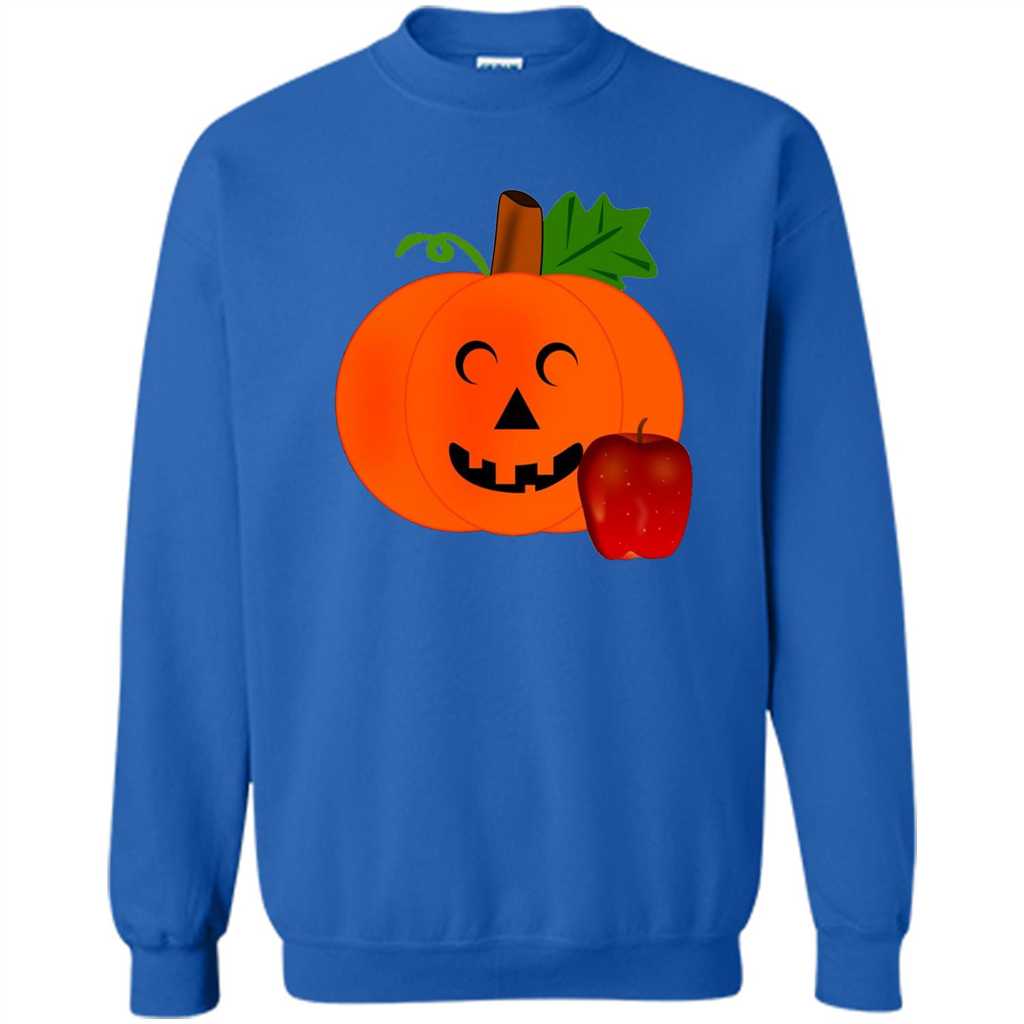 Cute Teacher Pumpkin Apple Halloween Costume T-shirt Royal