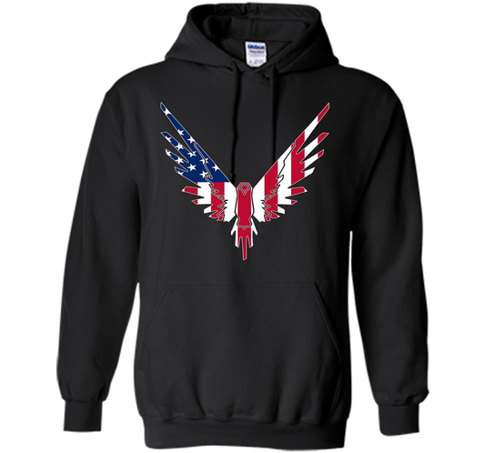 Be A Maverick American Flag Logo T-Shirt shirt Black