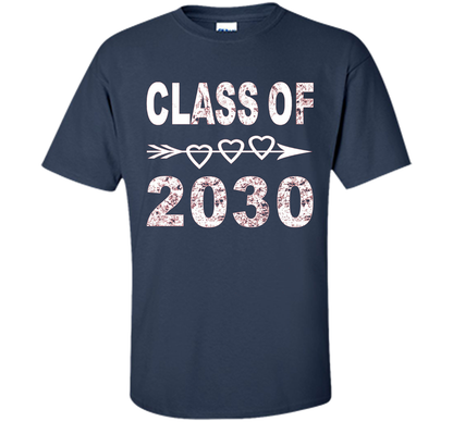 Kindergarten T-shirt Class Of 2030 Kindergarten Style T-shirt Navy