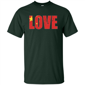 I Love China Flag T-shirt