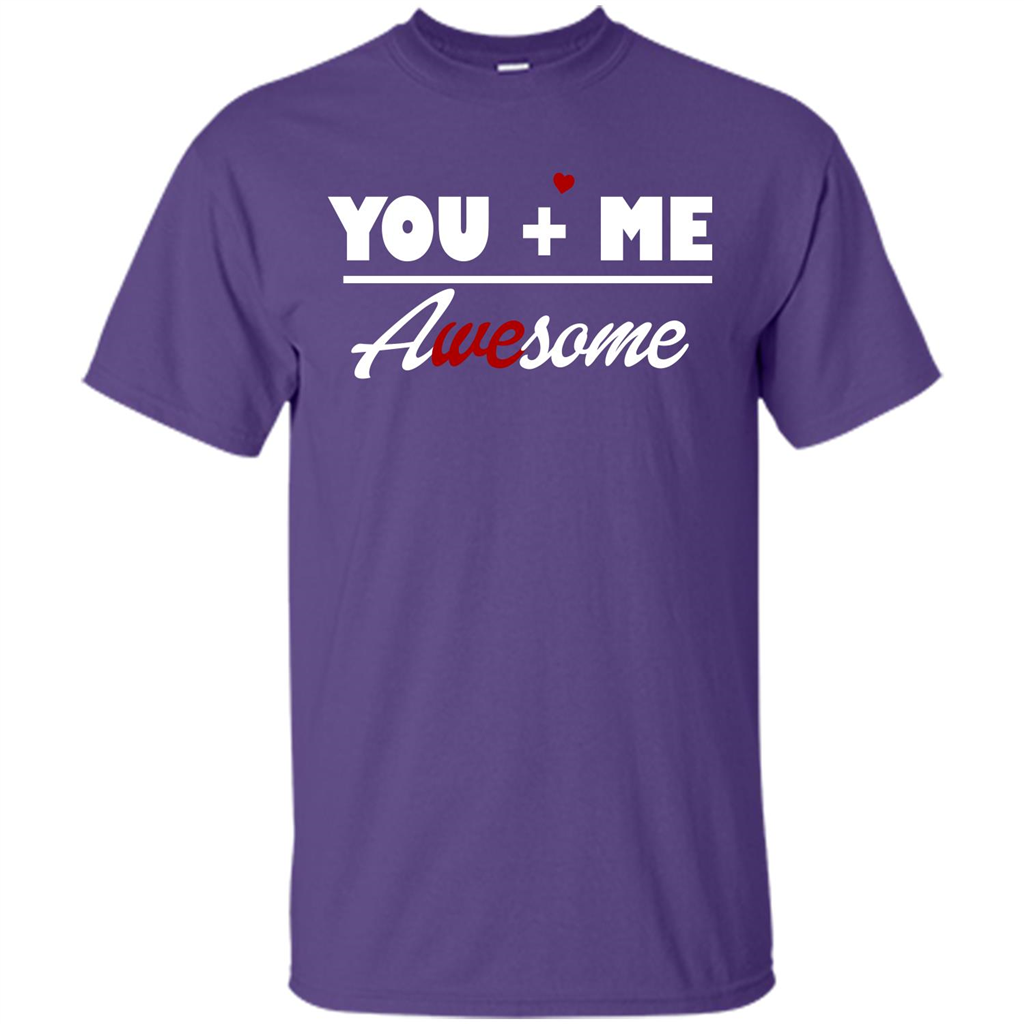 Love T-shirt You and Me Awesome Purple