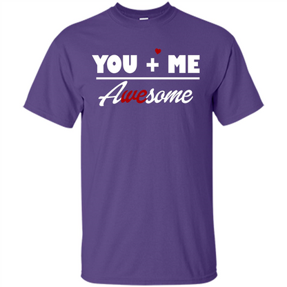 Love T-shirt You and Me Awesome Purple