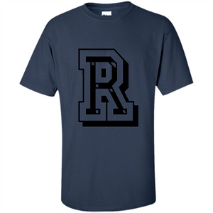 Letter R Initial T-Shirt for Names or Spelling Words