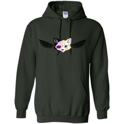 Wolf and Bird T-shirt Forest Green
