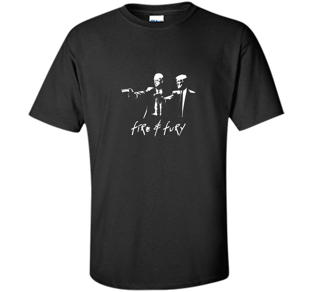 President Trump And General Mattis Fire And Fury T-shirt Black