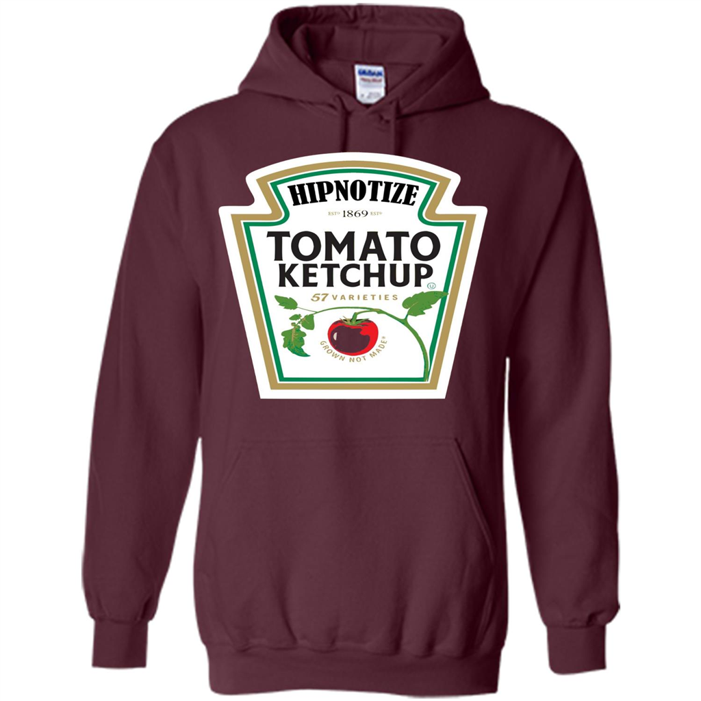 Ketchup Condiment Costume T-shirt Tomato Ketchup 57 Varieties Grown Not Made Maroon